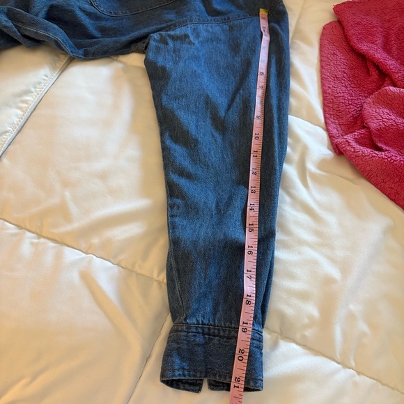 Vintage Western Northwest Blue 100% Cotton Denim Button Down Shirt - Picture 9 of 11